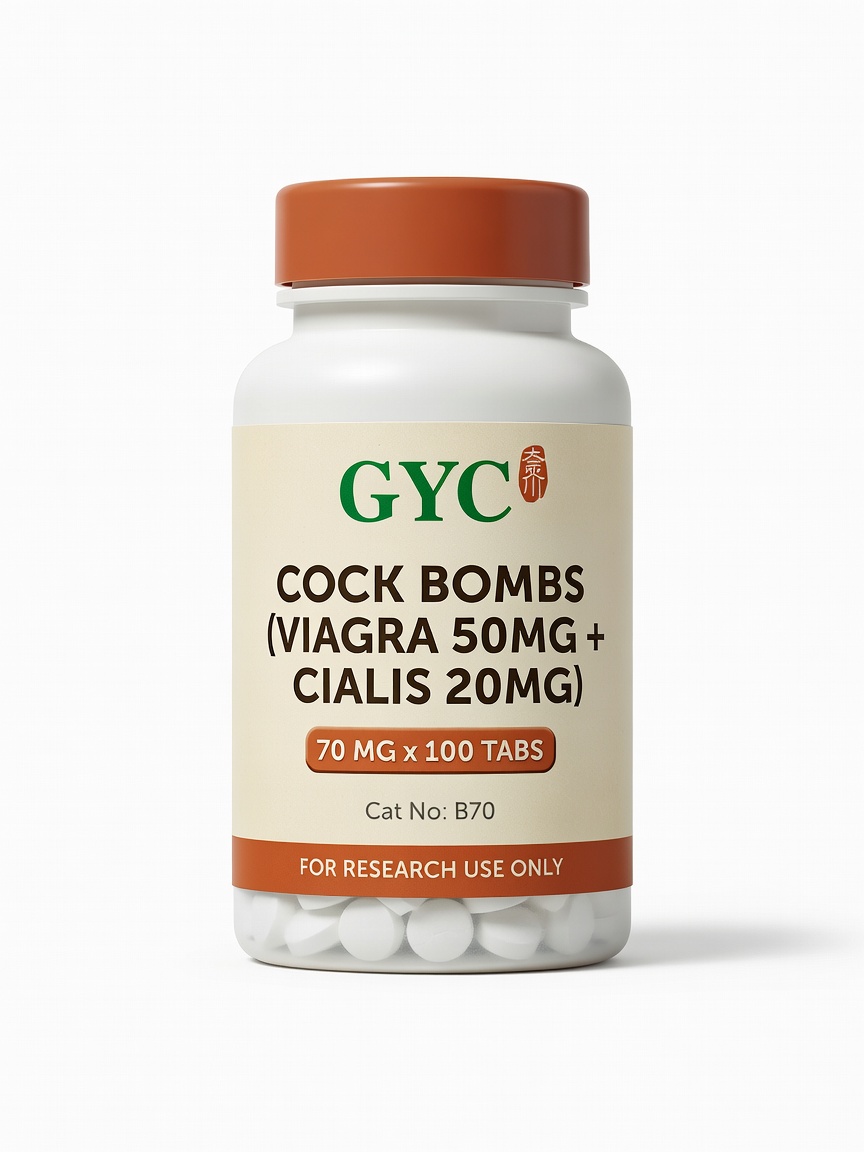 COCK BOMBS (Viagra 50mg + Cialis 20mg) 70mg*100tabs — GYC