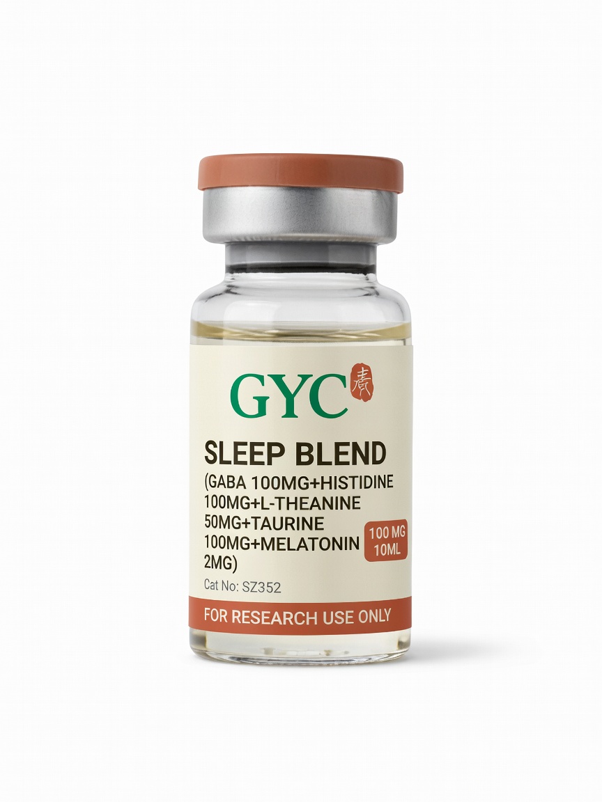 Sleep Blend (GABA 100mg+Histidine 100mg+L-Theanine 50mg+Taurine 100mg+Melatonin 2mg) 10ml vial — GYC